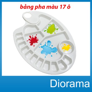 khay pha màu . bảng pha màu nước ( 17 ô )