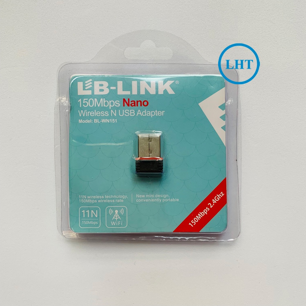 USB thu Wifi cho Laptop, máy tính để bàn - PC không dây LB-LINK chuẩn N 150Mbps