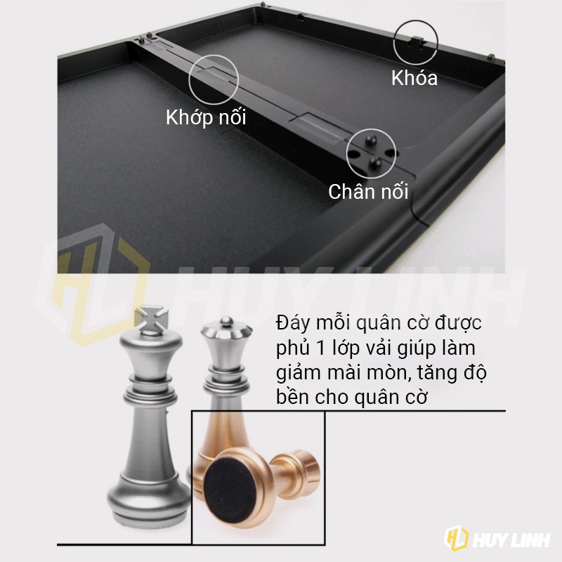 Bộ cờ vua nam châm nhựa dẻo ABS tiện lợi mang theo du lịch HL278