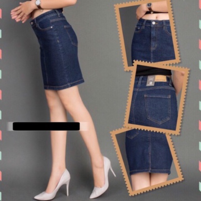 Chân váy jean ôm body chất vải co dãn - chân váy bò ôm body co dãn thời trang | BigBuy360 - bigbuy360.vn