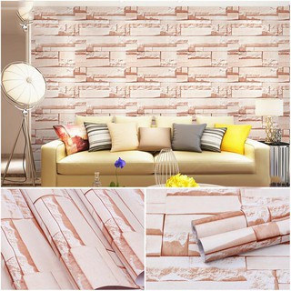 Giấy dán tường gạch 3d 02 ❤️ freeship ❤️ có keo sẵn