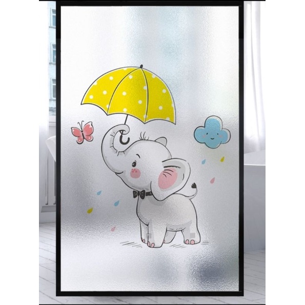 Voi con - Giấy dán kính mờ cửa sổ và phòng tắm chống nhìn trộm tránh ánh sáng mạnh