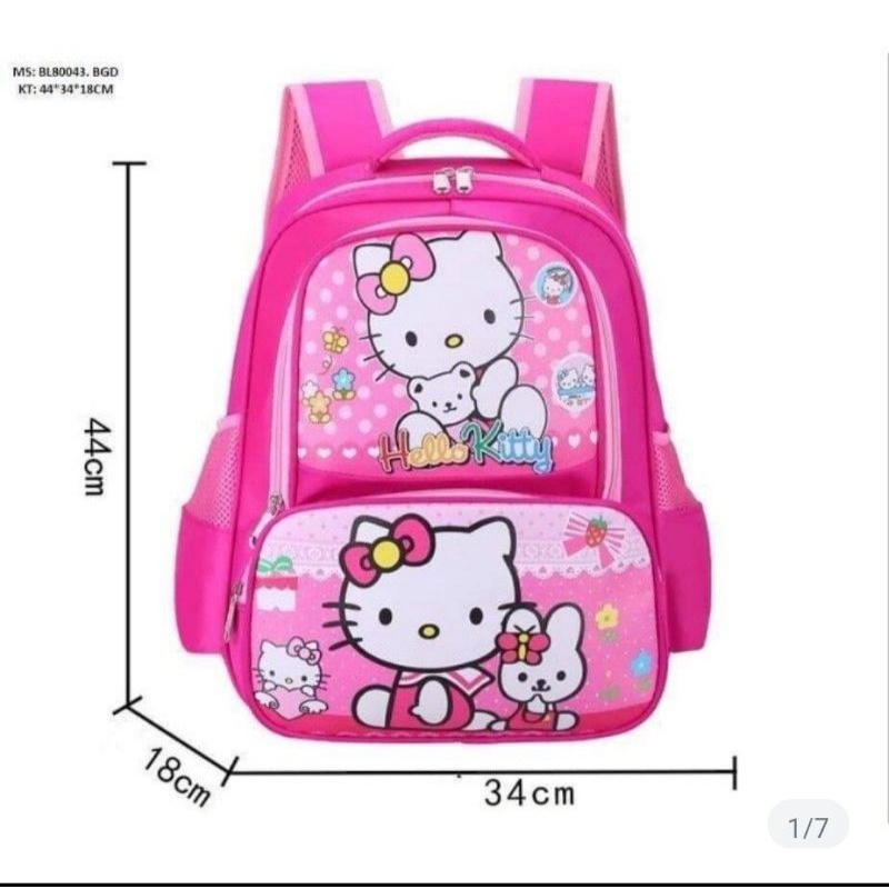 Size lớn Balo ngựa pony ba lô công chúa Elsa mèo Kitty học sinh tiểu học cho trẻ em bé gái siêu nhẹ