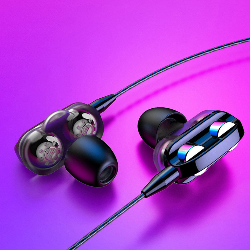 pstnormall A4 Headphones Lightweight Universal Plastic In-Ear Heavy Bass Earphones