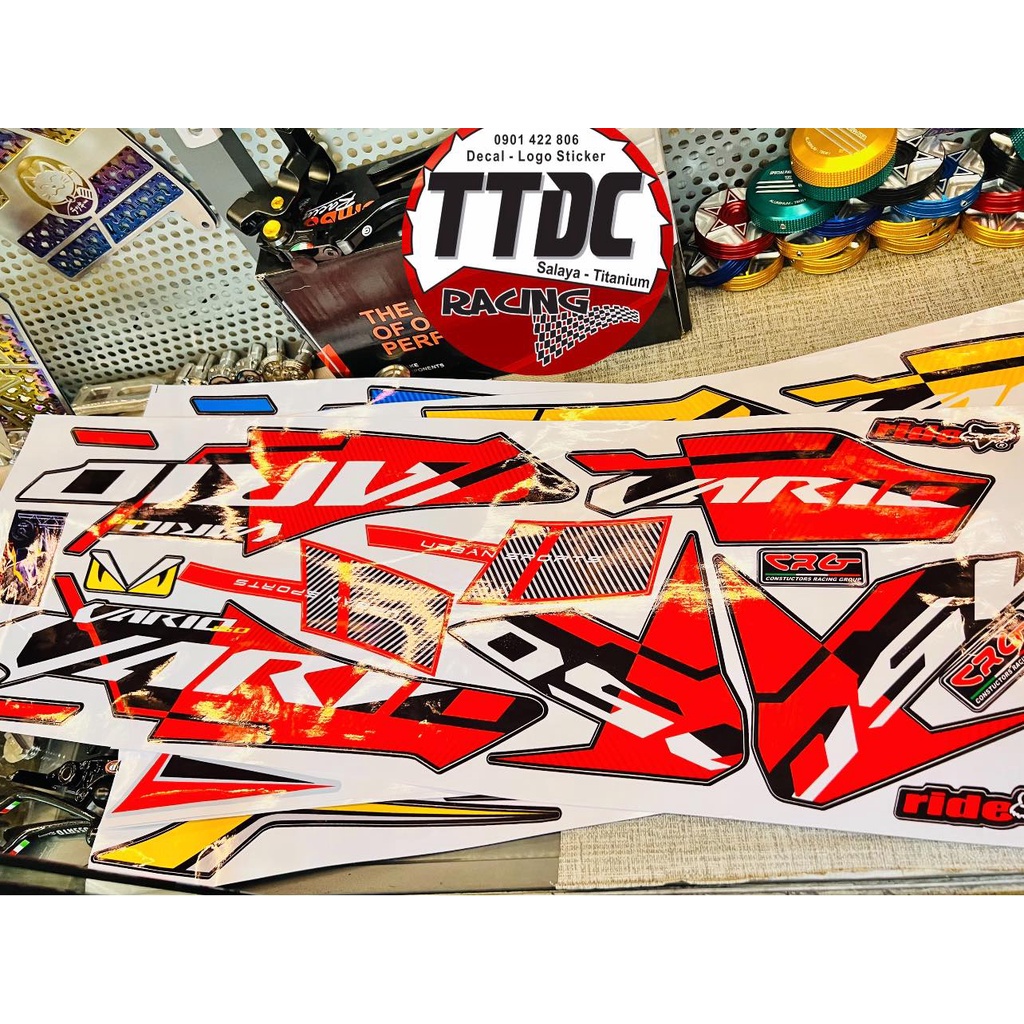 [ Giá 1 bộ ] Tem Decal Vario mẫu zin đủ màu ✌🇹🇭