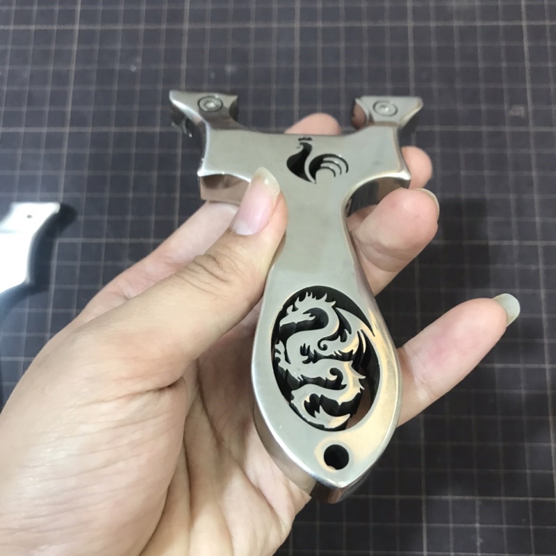 Ná cao su Gà lượn đầu inox đánh bóng + 2 dây và 100v bi