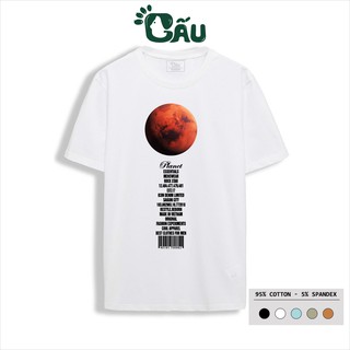 Áo thun nam GẤU 194 - MEN cổ tròn tay ngắn vải coton co dãn, dày dặn, form regular fit - Sao Thổ