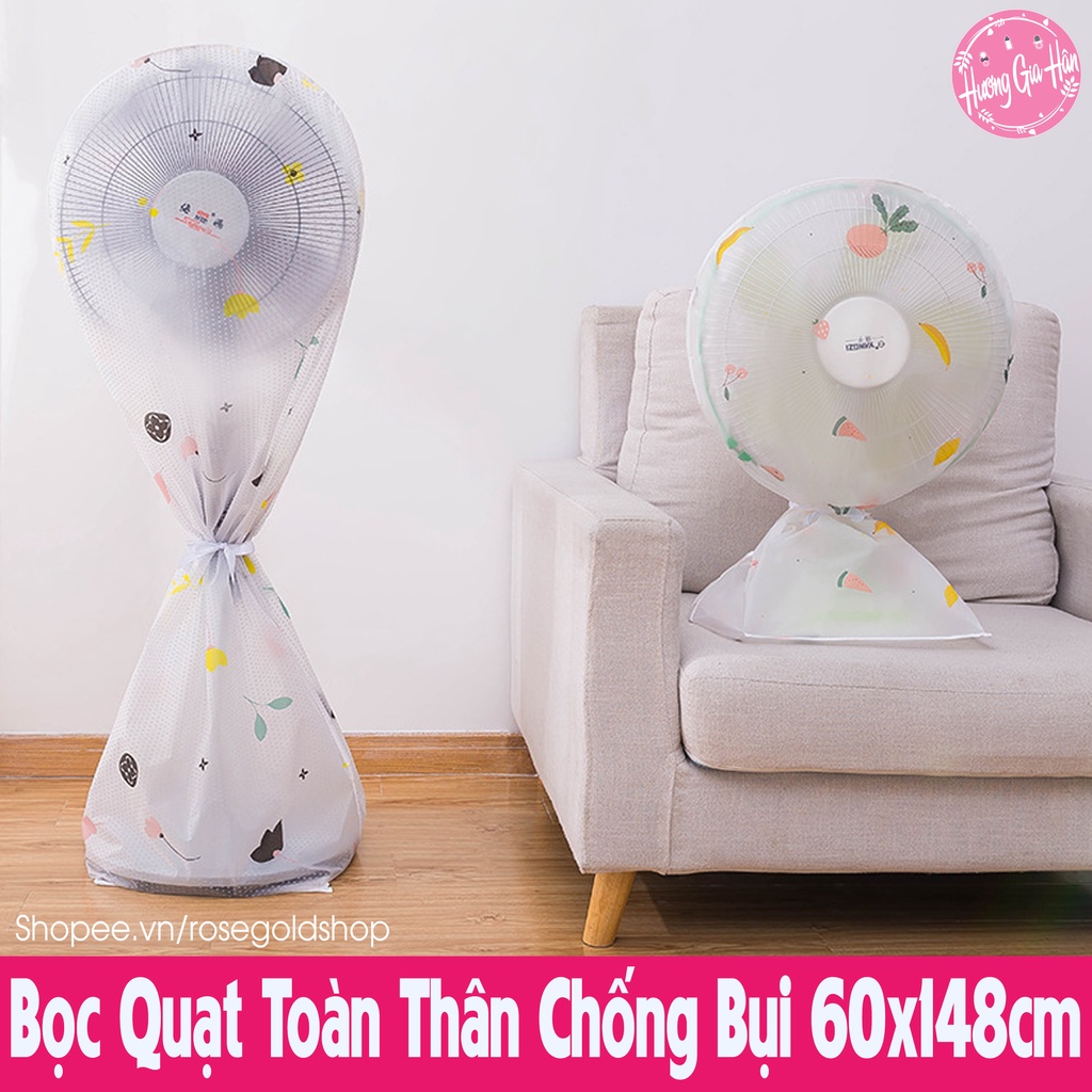 Vỏ Bọc Quạt Toàn Thân Chống Bụi, Chống Nước Size Lớn 60x148cm