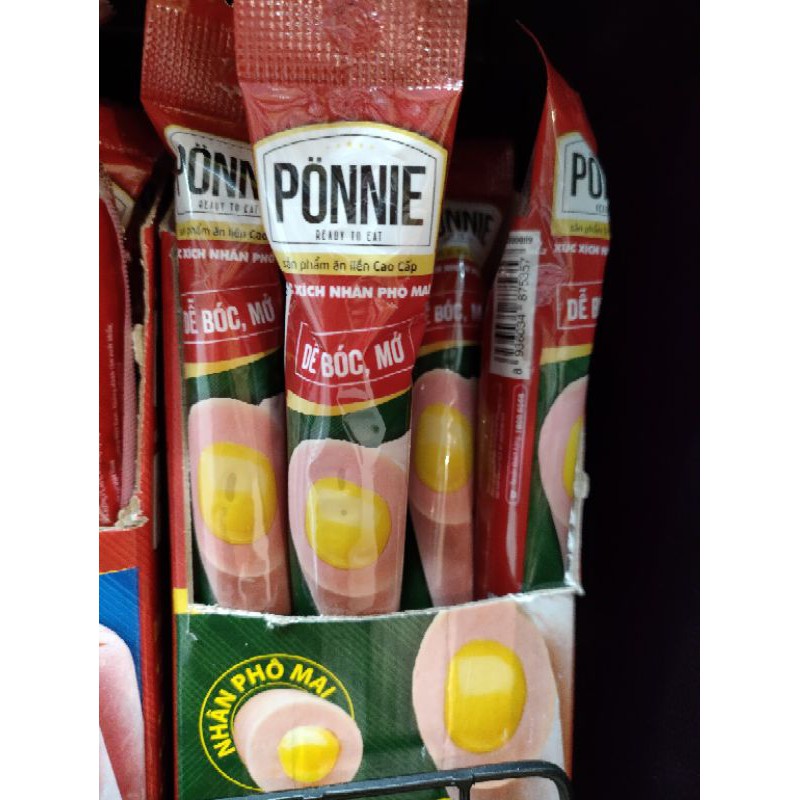 [Mã 77FMCGSALE1 giảm 10% đơn 250K] PONNIE XÚC XÍCH TIỆT TRÙNG CÂY 45G