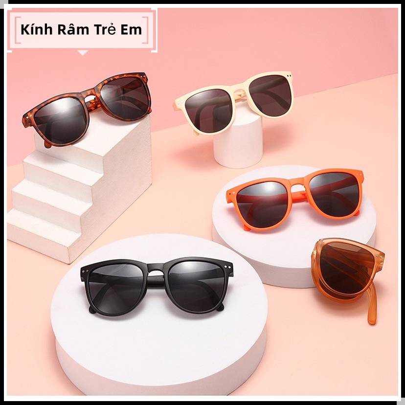 Kính Gập Gọn cho bé phong cách cổ điển gọng vuông bầu Model Nhí đủ màu sành điệu mã H3001