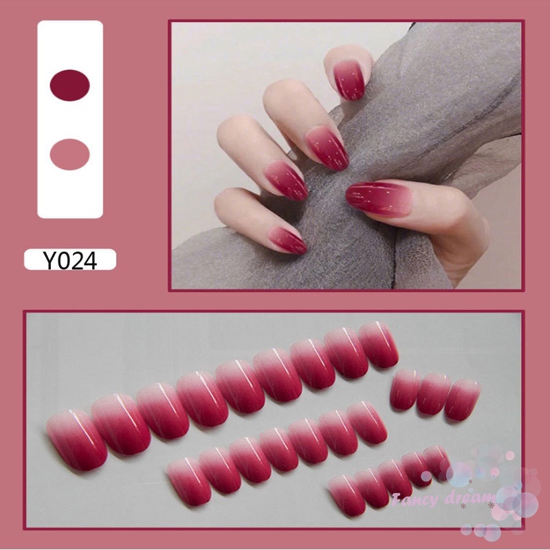 [Hàng mới về] Set 24 móng tay giả họa tiết da báo màu đen kèm keo dán