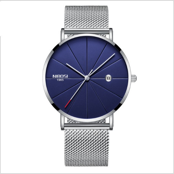ĐỒNG HỒ NAM NIBOSI 2321 (1985) - FULL BOX DÂY THÉP LƯỚI MÁY MỎNG(CHÍNH HÃNG) Bán lẻ giá sỉ