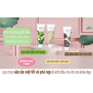 Sữa rửa mặt Bori tro núi lửa