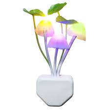 Đèn LED ngủ cảm ứng hình cây nấm đổi màu liên tục,đèn tự động sáng khi trong phòng không có ánh sáng JSF-828///;';gfds