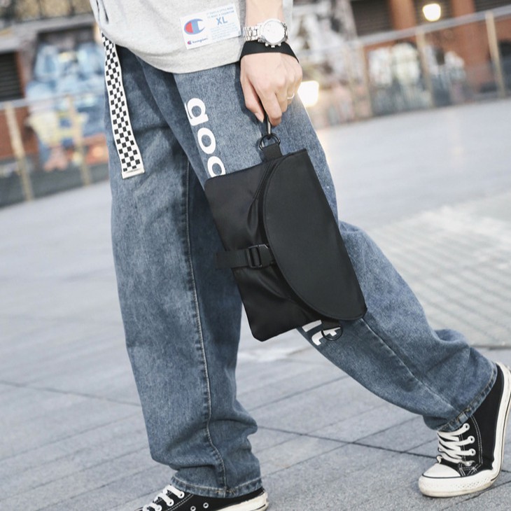 Túi đeo chéo nam nữ vải Canvas phong cách Hàn Quốc, túi chéo unisex thiết kế nhỏ gọn TC100-D | BigBuy360 - bigbuy360.vn