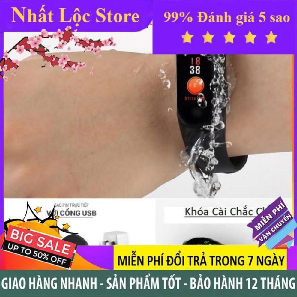 💥BẢO HÀNH 1 NĂM💥 Vòng Tay Đồng Hồ Thông Minh Band M3 CHÍNH HÃNG - Đồng hồ theo dõi sức khỏe, Chống Nước💥SIÊU HOT💥