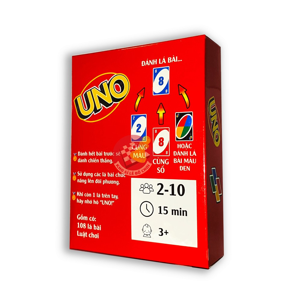 Bài UNO cơ bản loại tốt giấy cứng (108 lá) - Boardgame UNO