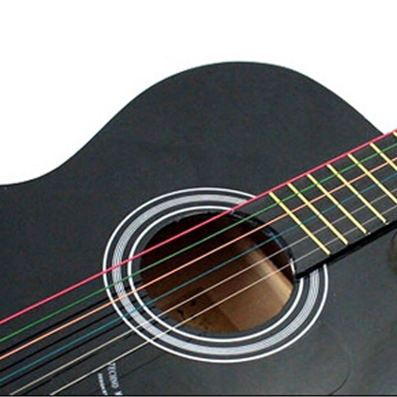 Bộ 6 dây đàn guitar màu cầu vồng thiết kế độc đáo