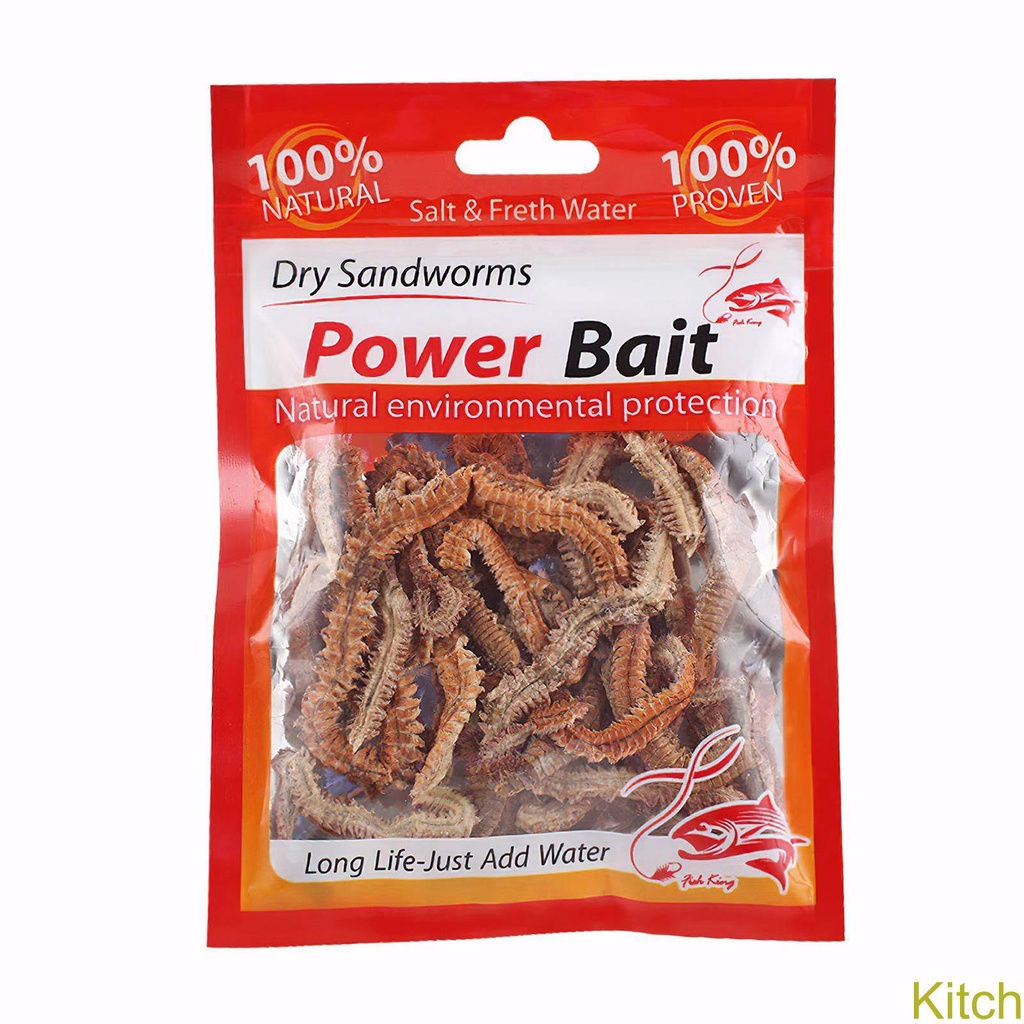 [Kitch] Mồi Câu Cá Khô Cát Tự Nhiên Thân Thiện Với Môi Trường Dễ Sử Dụng
