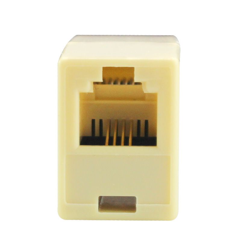 Đầu nối dây điện thoại RJ11 1 ra 1 , đầu nối 1-1 cáp điện thoại RJ11
