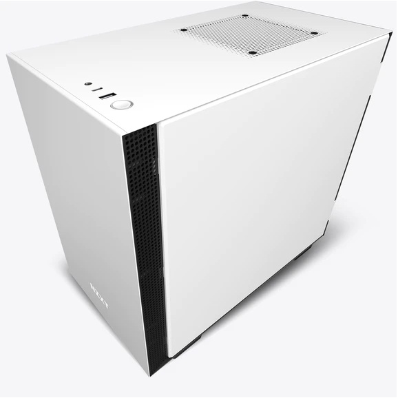 Vỏ Case Máy Tính NZXT H210 Màu Trắng Đen