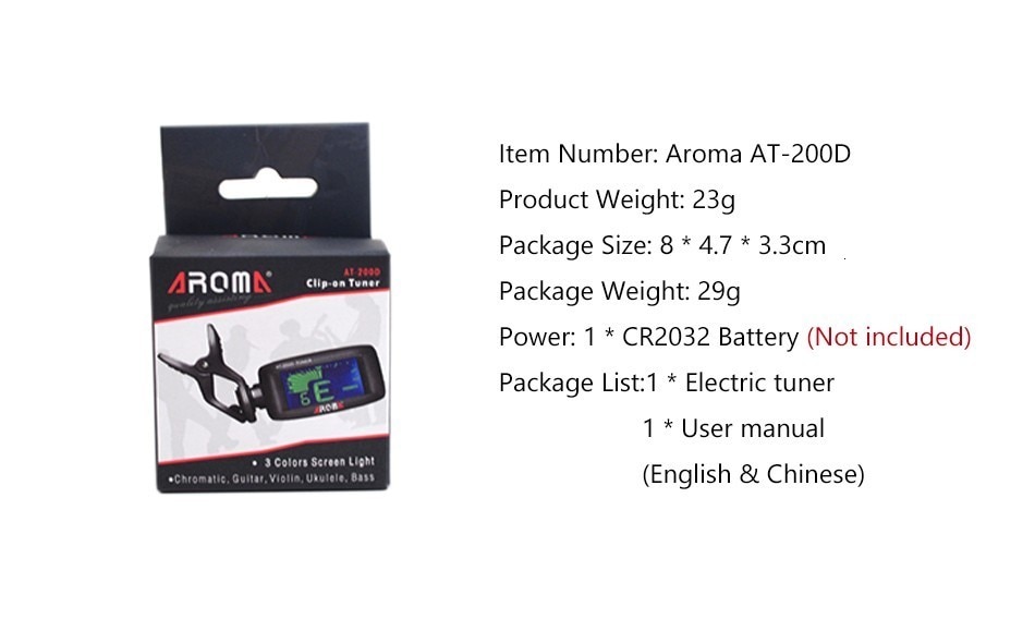 Kẹp Điều Chỉnh Âm Thanh Cho Đàn Ghi Ta Aroma At-200D