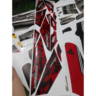 tem rời satria đỏ chấm bi đen