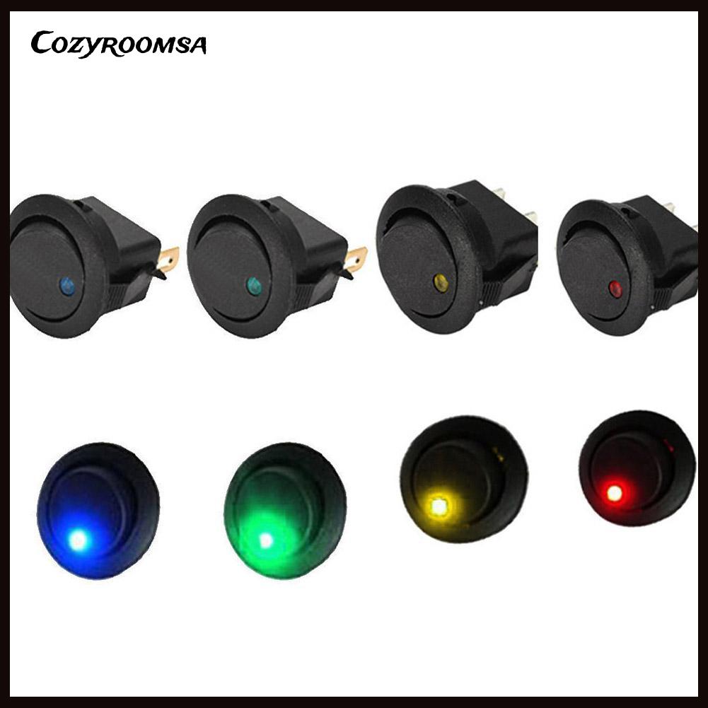 Công tắc tròn có đèn LED 3 chế độ chiếu sáng