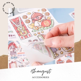 [016]Set 4 miếng sticker nhãn dán trang trí