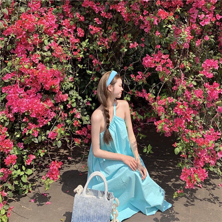 Đầm Hai Dây Dáng Dài Phong Cách Hàn Quốc Thời Trang Mới 2022 Dành Cho Nữ