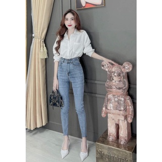 Áo sơ mi trắng 1 túi basic siêu xinh