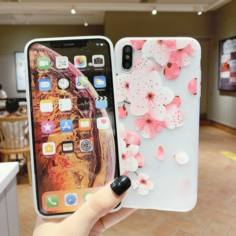 Ốp Lưng In Hình Hoa Đào 3d Cho Oppo F1S A59 A59S A39 A57 A83 F5 Lite A73 A79 A1K A91 A3S F7 F9 / A7X A37 A77 A5S Ax7 A31 A9 A5 2020 A11 A11X F11 Pro A52 A92 A72 Reno 2 3 Pro