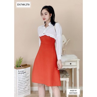 SET ĐẦM 2 DÂY CHÍT EO KHOÁC NGẮN - D1749