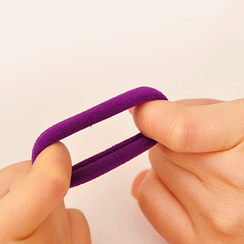 Set 50 Dây Buộc Tóc Co Giãn Nhiều Màu Tươi Sáng Thời Trang Dành Cho Nữ