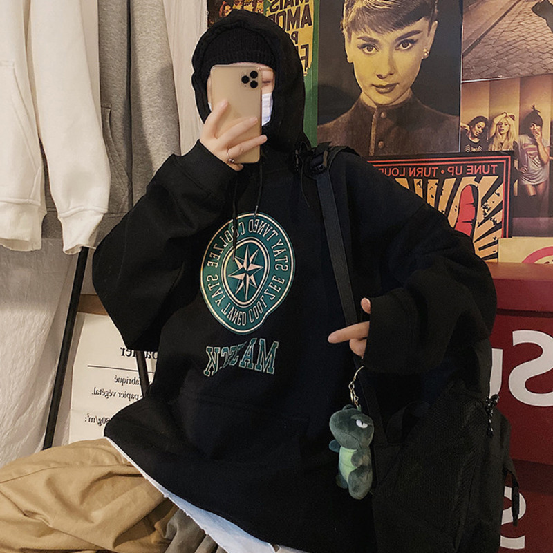 Áo hoodie dáng rộng thời trang phong cách cho các cặp đôi #6