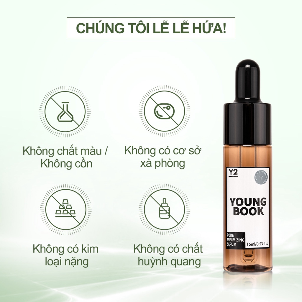 Tinh chất Youngbook thu nhỏ lỗ chân lông kiểm soát dầu làm mịn da thể tích 15ml | BigBuy360 - bigbuy360.vn