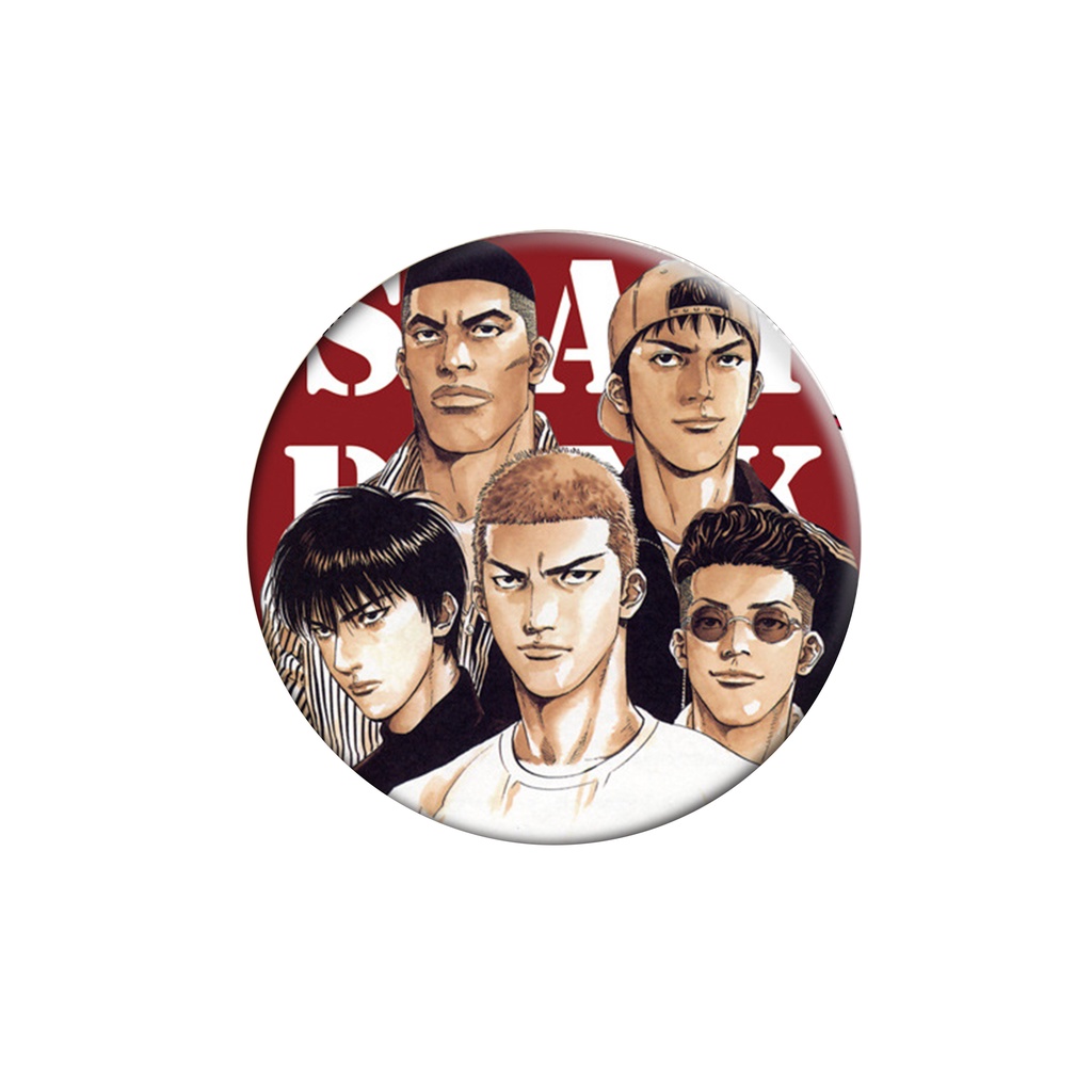 Huy hiệu cài áo IN HÌNH SLAM DUNK anime chibi dễ thương tiện lợi