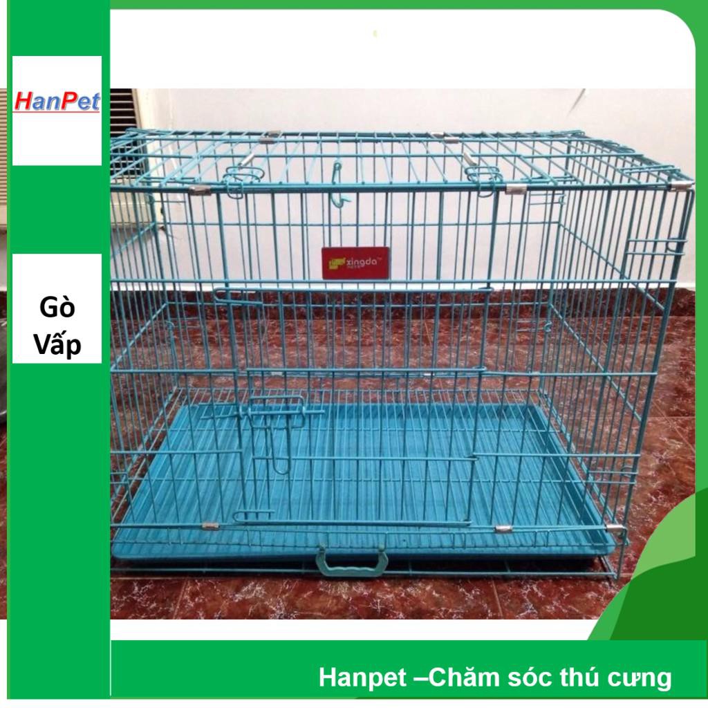 [Mã 252FMCGSALE giảm 8% tối đa 100k đơn 500K] Hanpet.GV- Chuồng Lồng/cũi chó mèo dưới 10kg (75x50cm, Cao 70cm) - 387c
