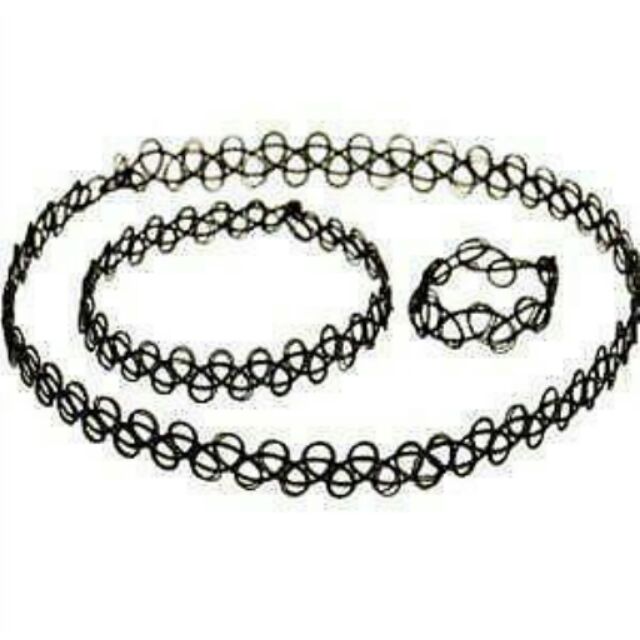 Set 3 items tatoo chocker