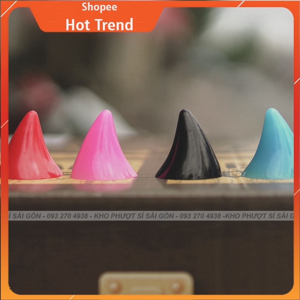 CÓ VIDEO - Phụ kiện gắn nón nón bảo hiểm sừng Mini hồng siêu cute nhiều màu - Sừng gắn 3/4 phượt