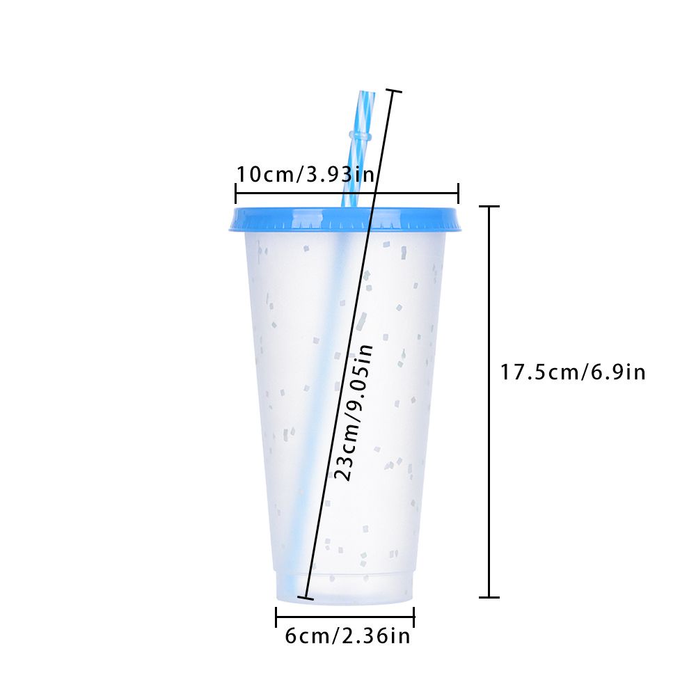 Cốc uống nước bằng nhựa Pp đổi màu theo nhiệt độ độc đáo