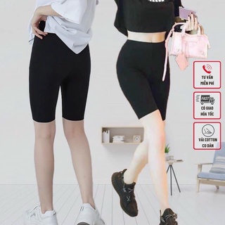 Quần legging lửng nữ cạp chun to nâng mông,co dãn thấm hút mồ hôi