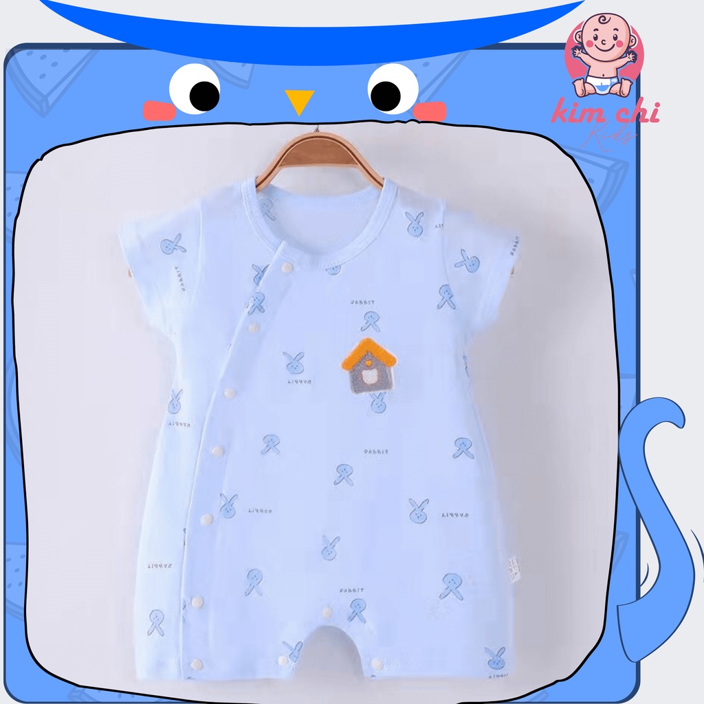 Bộ body cho bé sơ sinh hàng Quảng Châu, bộ đồ liền thân bé trai, bé gái chất liệu cotton cao cấp mềm mịn size 3-12kg