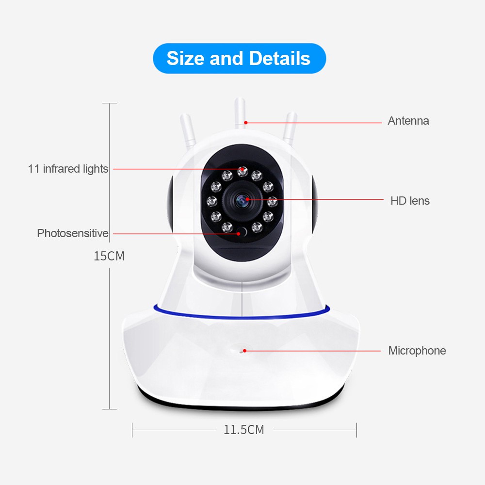 Camera Thông Minh Kết Nối wifi q5 1080p cctv ip Kết Nối Điện Thoại Di Động Với Tầm Nhìn Ban Đêm