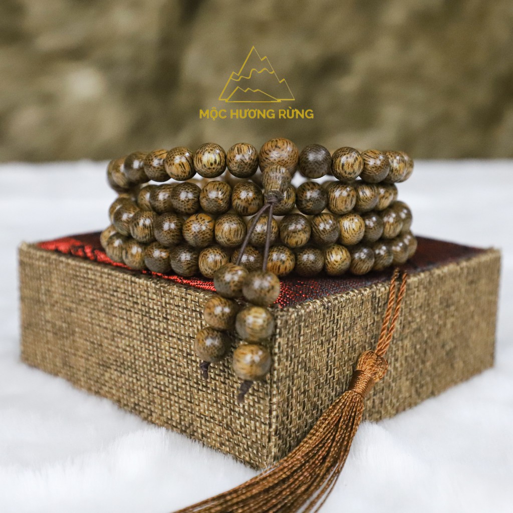 Vòng tay trầm hương chuỗi tràng hạt 108 hạt cho nam và nữ size 6-7-8mm_ mochuongrung_888 | BigBuy360 - bigbuy360.vn
