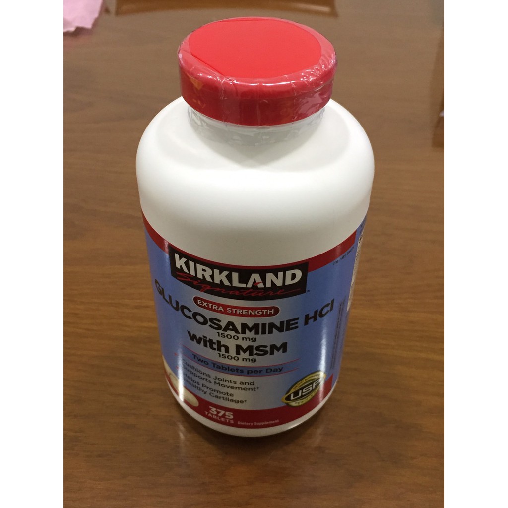 chính hãng 1 hộp Glucosamin Kirkland 375 Viên. Xách tay chuẩn