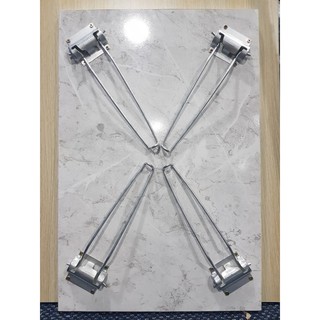 Bàn chân gấp mặt MFC vân đá trắng 60*40cm