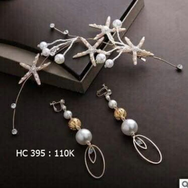 Cài tóc kèm hoa tai (HC395)