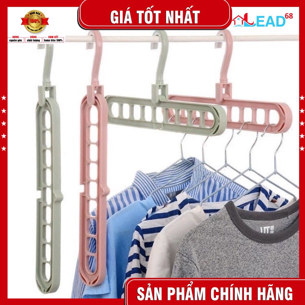 Móc nhựa treo quần áo 9 lỗ đa năng ,tiện lợi ,tiết kiệm diện tích tối ưu