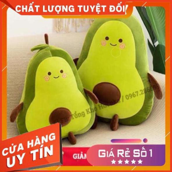 Thú nhồi bông gấu bông gối ôm trái bơ đáng yêu